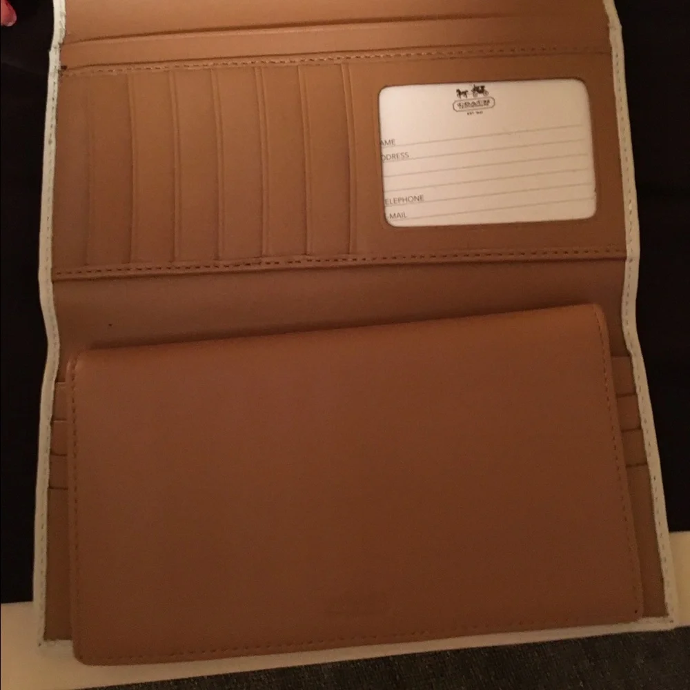 Authentic COACH wallet w/ checkbook